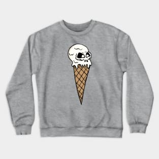 SkullKing White Ice Cream Crewneck Sweatshirt